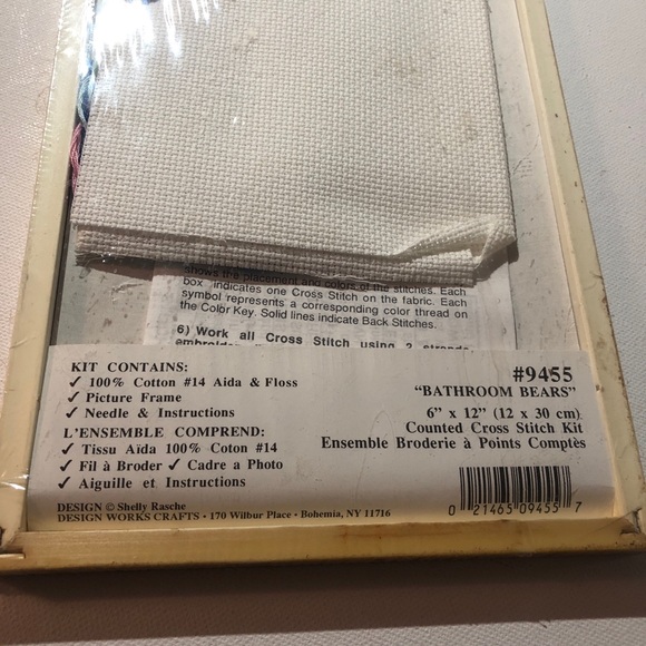 New Framed Counted Cross Stitch Set for Bathroom - Picture 8 of 9